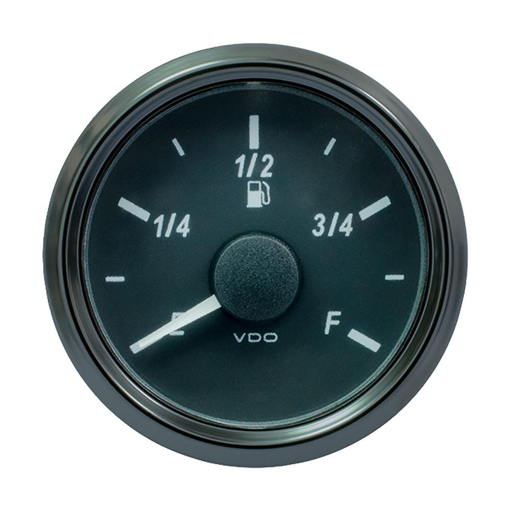 VDO SINGLEVIU 52MM 2-116-Inch FUEL LEVEL GAUGE - EF SCALE 240-33 OHM