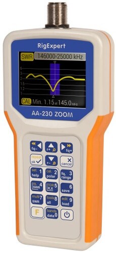 RigExpert Antenna and Cable Analyzer 100 kHz to 230 MHz AA-230 ZOOM