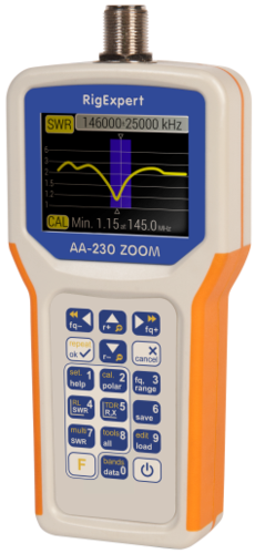 RigExpert Antenna and Cable Analyzer 100 kHz to 230 MHz AA-230 ZOOM