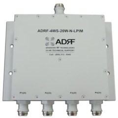 Advanced RF Tech 690-2700 MHz PIM Rated 4-Way Spitter ADRF-4WS-20WNLPIM