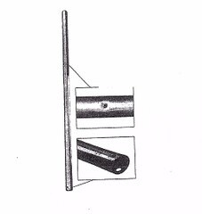 American Tower 166-Inch x 16-Gauge x 60-Inch Expanded End Mast Tube AME 1660-DMT