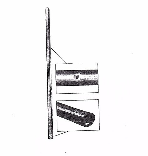 American Tower 166-Inch x 16-Gauge x 60-Inch Expanded End Mast Tube AME 1660-DMT