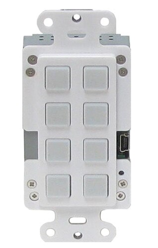 A-Neuvideo 8-Button Programmable Illuminated IP Wall Plate ANI-8WP