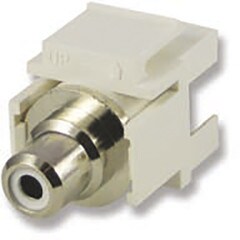 ARCASW Wallplate Module RCA White Snap-In ARCASW