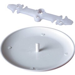 Arlington Non-Metallic Round Ceiling Box Cover for Up To 4in Opening ARLCP3540