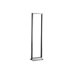 Bud Industries 77-Inch x 19-Inch Open Aluminum Floor Rack Natural Finish ARR-1272-NF