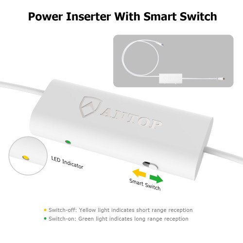 Antop Ufo Omnidirectional Amplified Out/Indoor Hdtv Antenna (At-414B)