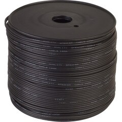 Ventev 18 Gauge 2-Conductor Black Zip Cord 500-Ft AZ18-500-SPABK
