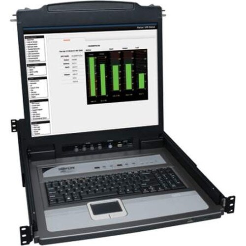 Tripp Lite 16-Port 1U Console KVM Switch 19-Inch LCD 8 PS2USB B020-U16-19-K