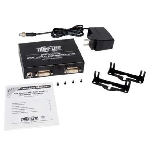Tripp Lite 2-Port Dual Display DVI over Cat56 Extender Splitter B140-002-DD
