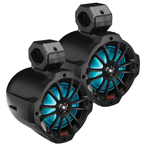BOSS AUDIO Boss Audio 65quot B62RGB Amplified RGB Waketower Speakers - Matte Black - 750W - B62RGB