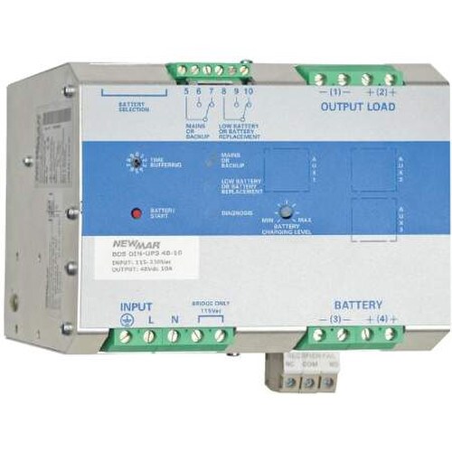 NewMar NFPA 48VDC 10A DIN Power System BDS-DIN-UPS-48-10