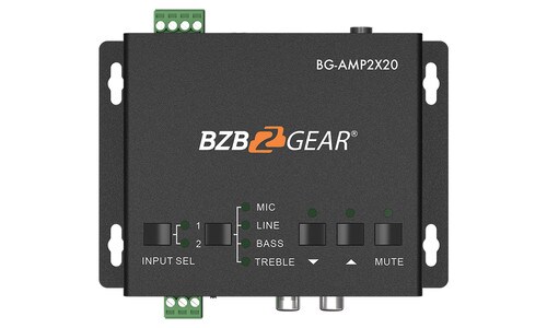 2 Channel 40W Compact StereoMono Audio Amplifier with 3 Inputs BG-AMP2X20