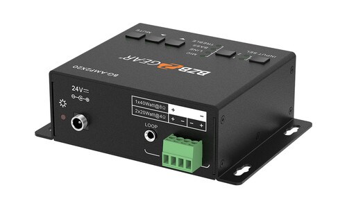 2 Channel 40W Compact StereoMono Audio Amplifier with 3 Inputs BG-AMP2X20