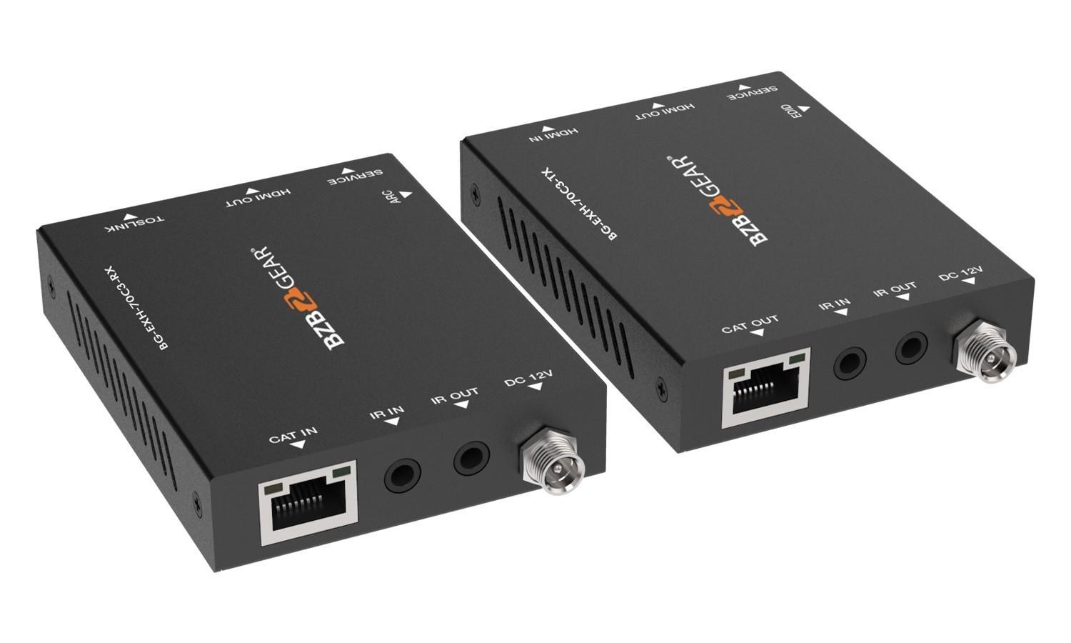 BZBGEAR 4K 18Gbps HDMI Extender with Bi-directional IRPoCARC and Audio De-embedding up to 230ft