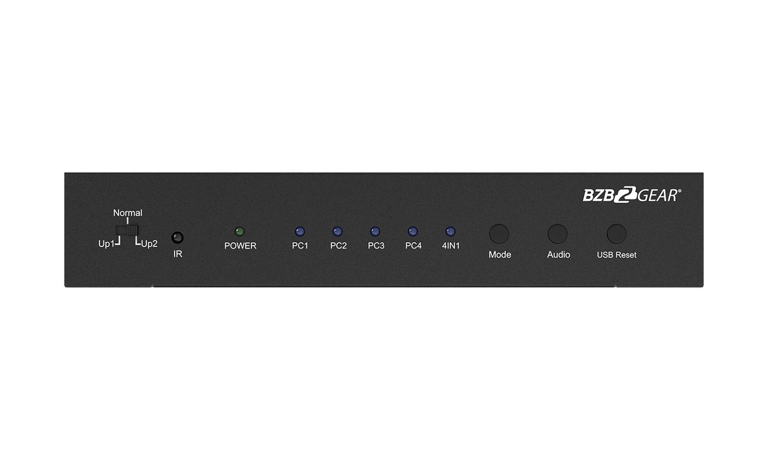 4X1 HDMI Multiviewer with KVM USB20 Ports with Support up to 4 Computers BG-MKVM41R