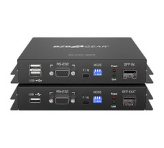 4K HDMI USB KVM Extender Kit Over fiber wHDR 2-Way IR RS-232 TAA Compliant No SFP BG-UHD-18GFE