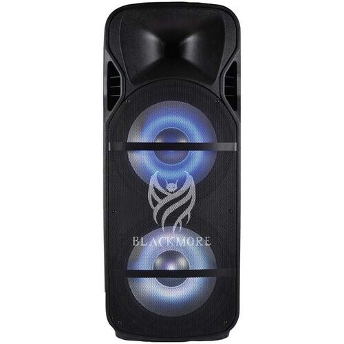 Blackmore Pro Audio Amplified 3-Way Professional Loudspeaker with Dual 15-Inch Woofers BJW-2118PBT