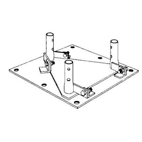 Rohn - 25G Hinged Base Plate BPH25G