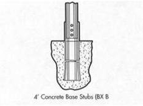 BX Tower 4ft Concrete Base Stubs For Section 6 BS-6