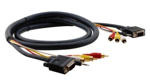 Kramer Hydra 15-Pin 35mm Three RCA M-M Molded Cable 150-Ft C-MH1-MH1-150