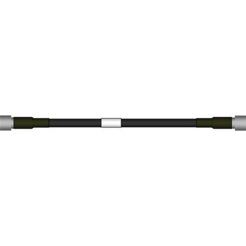 CommScope 3ft Jumper CNT-195-FR 1023 DIN Male and QMA Male C195F-JMQM-3