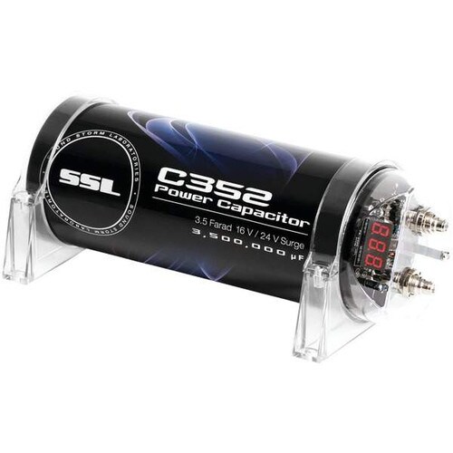 SoundStorm- C352 35-Farad Capacitor with Digital Display Black Finish C352