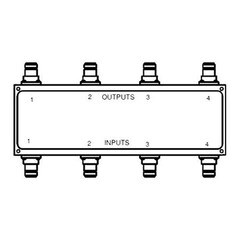 ClearComm 698-2700 MHz 4x4 Hybrid Combiner N-Female CCHC-103