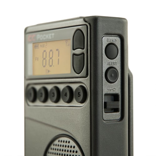 C Crane Pocket Radio with AM FM and Weather 55 Presets CCPKT