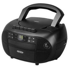 JENSEN CD-550 Portable Stereo Cassette Recorder CD Player with AMFM Radio - CD-550