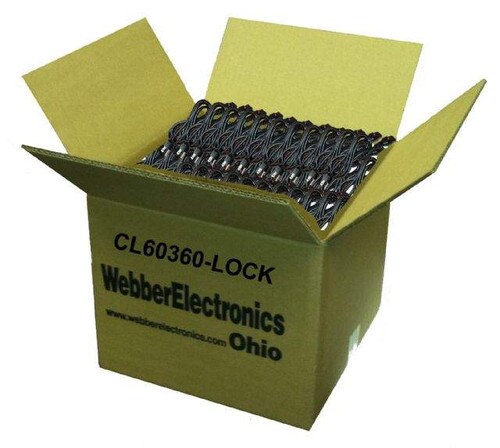Webber 6ft North American IEC-Lock Power Cord 18AWG - Bulk 100 CL60360-LOCK-BULK100
