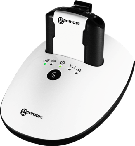 Geemarc Stethoscope Amplified TV Listener With OPTI Base CL7350-OP-BLK-US