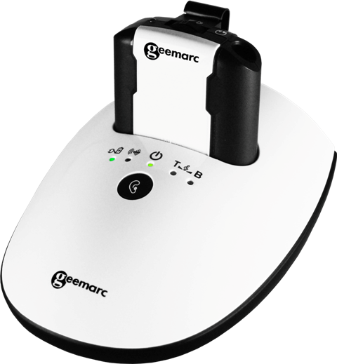 Geemarc Stethoscope Amplified TV Listener With OPTI Base CL7350-OP-BLK-US