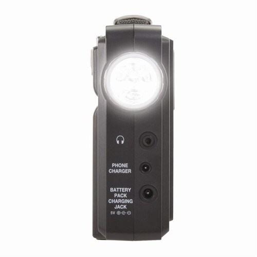 CCrane Observer Windup Solar Emergency Radio AMFM LED Flashlight COBS