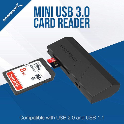 USB 3.0 Micro SD and SD Card Reader - Sabrent