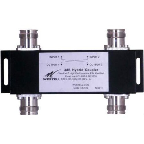 Westell 700-2700 MHz LP 3 dB Hybrid Coupler 43-10 Female CS05-172-390