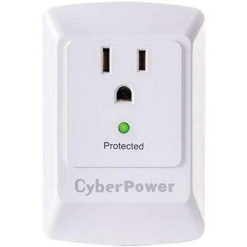 CyberPower Single Outlet Essential Surge Protector Wall Tap CSB100W