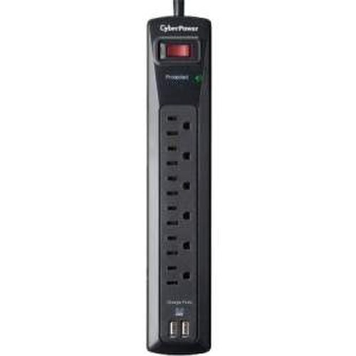 CyberPower CSP604U Professional 6-Outlets Surge with 1200J 2-21A USB and 4FT Cord CSP604U