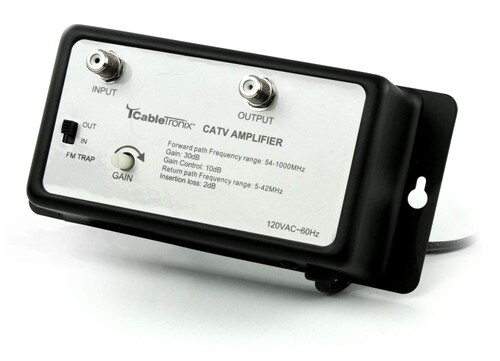 Cabletronix Distribution Amp for TV Antennas and Cable 30 dB CTA-30A