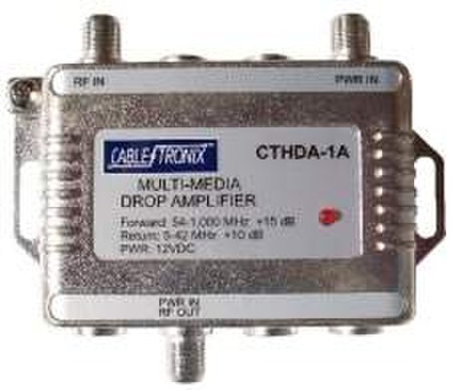 CableTronix 1GHz Multi-Media CATV Drop Amplifier CTHDA-1A