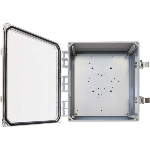 Ventev TerraWave 12-Inch x 10-Inch x 6-Inch Enclosure with Clear Door and Latch Locks CV12106LC-BASIC