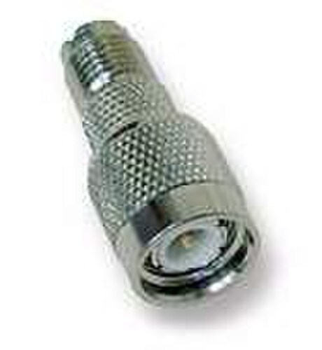 Digital Antenna Mini UHF Female to TNC Male Adapter Nickel DA628
