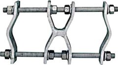 CommScope 35in Antenna Mast Mounting Clamp Kit Two Pack DB365-OS