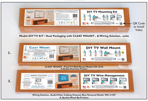 Lodging Innovations DIYTVKIT Do It Yourself TV Mounting And Wire Management Kit DIYTVKIT