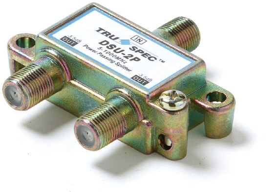 Pico Digital 1GHz 80dB EMI MATV 2 Port Power Passing Splitter DSU2P