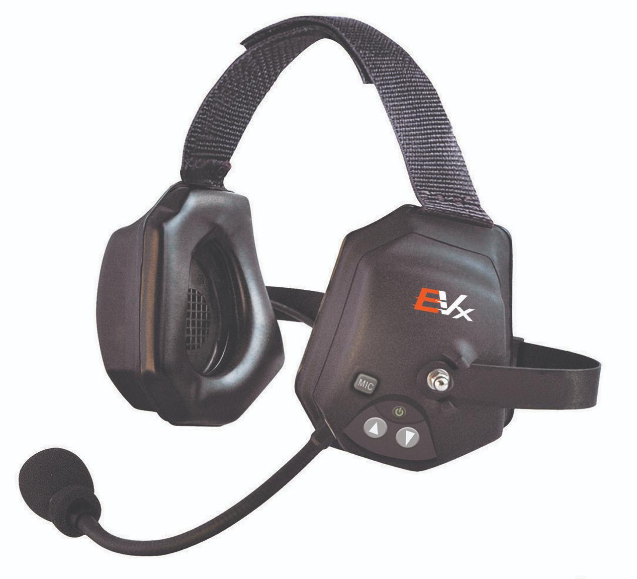 Eartec EVADE EVXT4 Xtreme Full Duplex Industrial Wireless Intercom System W 4 Dual Speaker Headsets