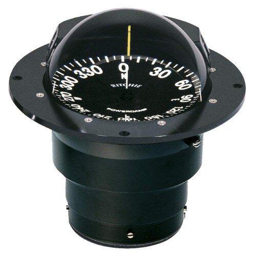 Ritchie Globemaster Compass Flush Mount Black 12V 5 Degree Card FB-500
