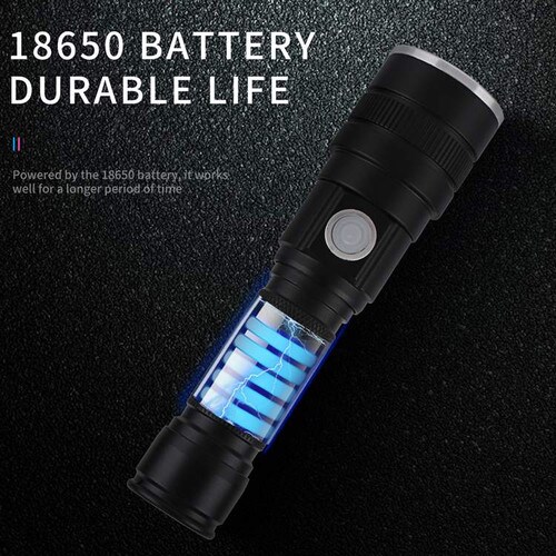 Tech Choice 1800 Lumen XHP50 LED Rechargeable Flashlight FL1800