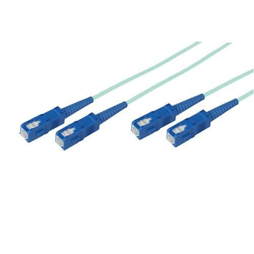 Avenview SC OM3 10Gb 50-125 Duplex Fiber Optic Cable 246ft FO-MMD-SC-SC-75