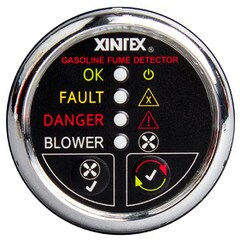 Fireboy-Xintex Chrome Fume Detector with Blower Control and Sensor G-1CB-R